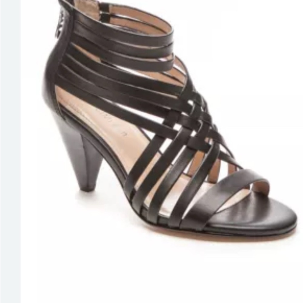 The Limited  ADONNA  Brown Strappy Heels with Cone Heel